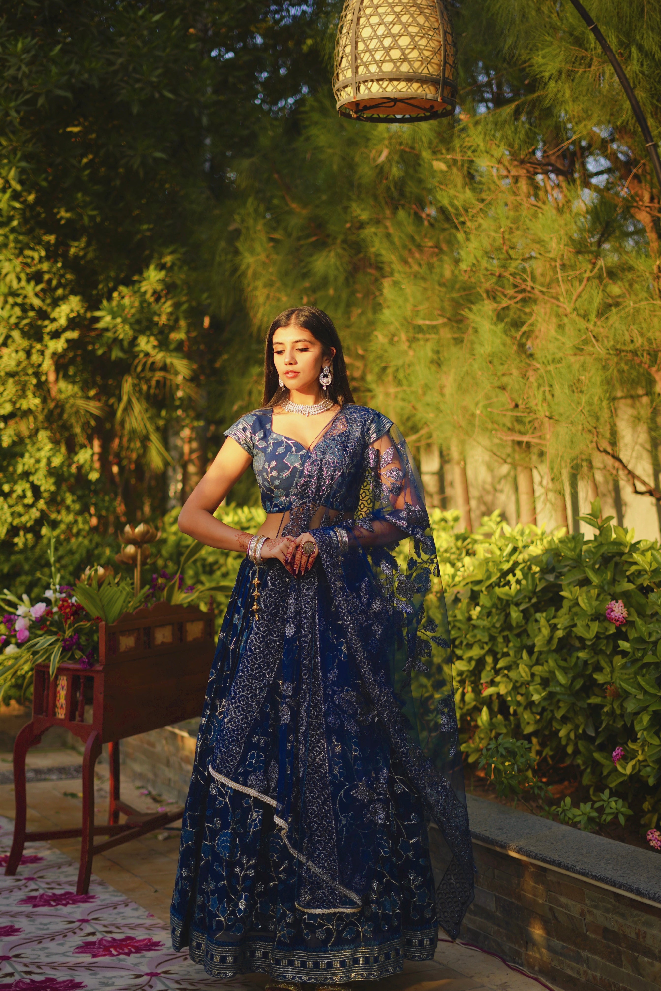 Blue Bliss Lehenga